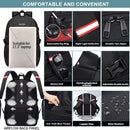 50L Extra Large Backpack for Men - Water-Resistant, USB Port, Fits 17.3" Laptop, Travel & Work Rucksack (Black)