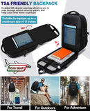 VANKEV 50L Travel Backpack - Anti-Theft, TSA Approved, 17" Laptop Bag with USB Port (Black)