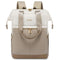 LOVEVOOK 15.6" Laptop Backpack for Women - Waterproof, USB Port, Daypack for Work & Travel (Beige/Khaki)
