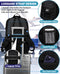 VANKEV 50L Travel Backpack - Anti-Theft, TSA Approved, 17" Laptop Bag with USB Port (Black)
