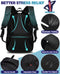VANKEV 50L Travel Backpack - Anti-Theft, TSA Approved, 17" Laptop Bag with USB Port (Black)