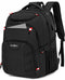 VANKEV 50L Travel Backpack - Anti-Theft, TSA Approved, 17" Laptop Bag with USB Port (Black)