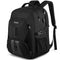 50L Extra Large Travel Laptop Backpack - Water-Resistant, USB Port, Anti-Theft, Fits 17" Laptop (Black)