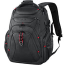 KROSER 17.3" Travel Laptop Backpack - Water-Repellent, RFID Pockets, Hard Shell (Black)
